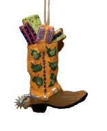 Cowboy Boot Full of Christmas Presents